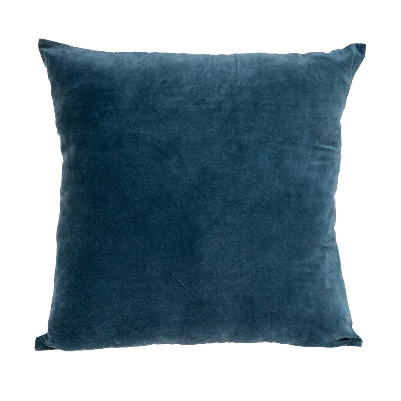 Edge Collections - 18 X 18 X4 - Teal - Transitional Velvet Decorative Throw Pillow - 1 Piece